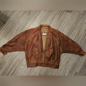 Vintage Batwing Leather Jacket